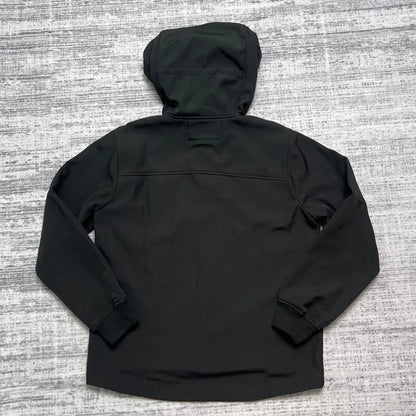Kapuzenjacke mit Reißverschluss und integrierter Brille - Schwarz