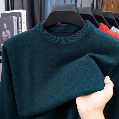Unisex long-sleeve crew-neck sweater in various colors