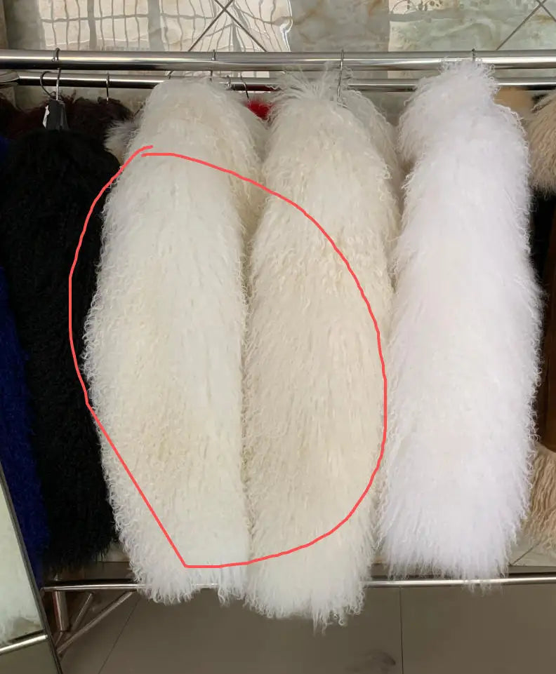 Women's Coat with Long Faux Fur Collar Long Sleeve Fluffy Teddy Coat