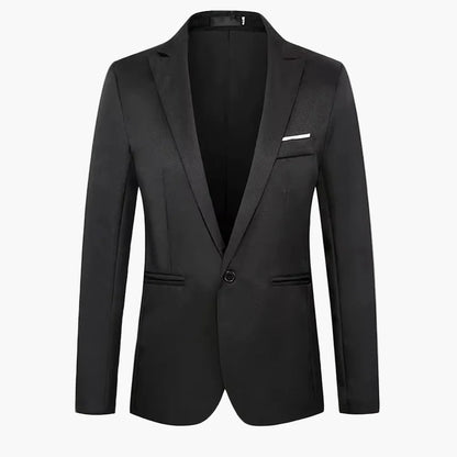 Men's Blazer One-Button Classic – Elegant Suit Jacket for Business & Leisure
