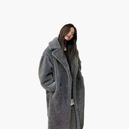 Damen Langer Oversize Mantel – Modischer Wintermantel für Alltag & Freizeit