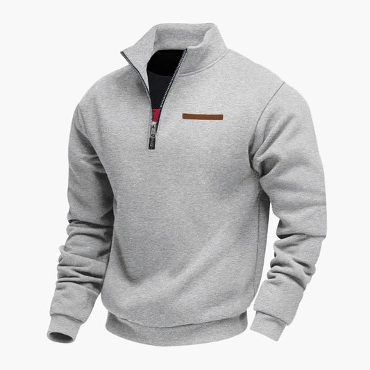 Men's Half-Zip Pullover Sweatshirt – Stylish Casual Pullover for Travel and Everyday Use