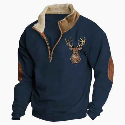 Men's Wild West Vintage Outdoor Sweatshirt – Casual Pullover in Western Style