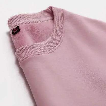 Unisex Long-Sleeve Crew-Neck Sweatshirt with Soft Fleece Lining