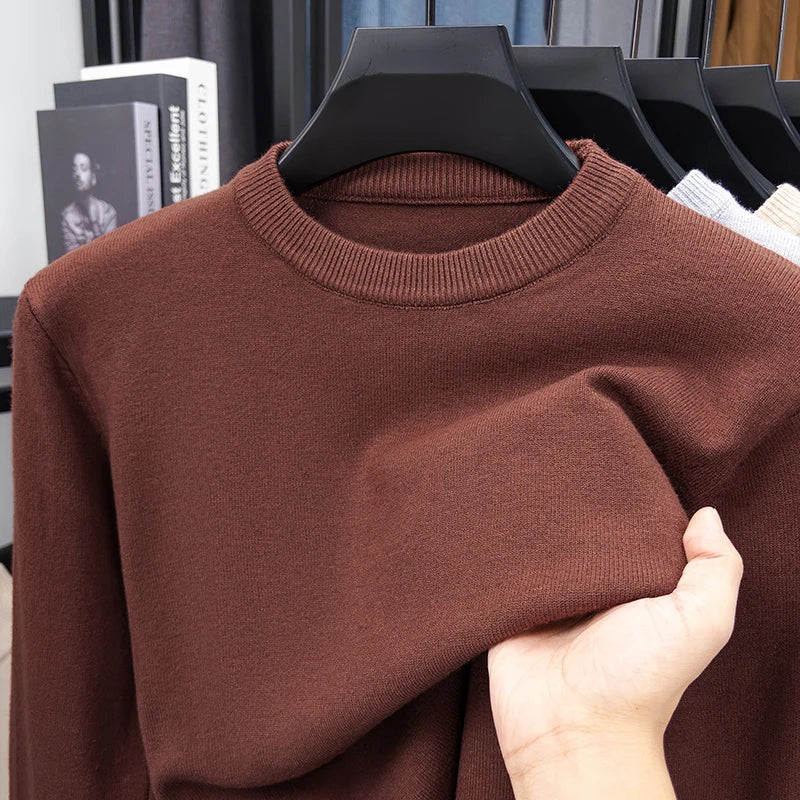 Unisex long-sleeve crew-neck sweater in various colors