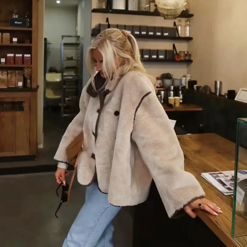 Damen Trendige Oversize Steppjacke im Lässig-Stil – Perfekt für Herbst und Winter