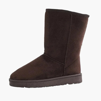 Damen Winter Freizeitstiefel mit flacher Sohle – Bequeme warme Alltagsboots