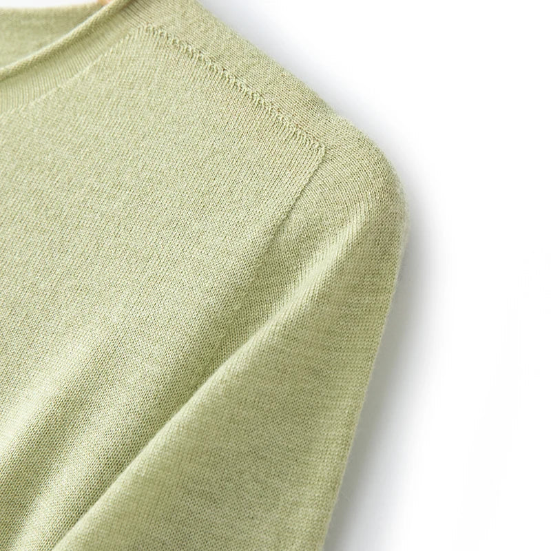 Langarm-Pullover Damen Rundhals Leichtes Material Einfarbig