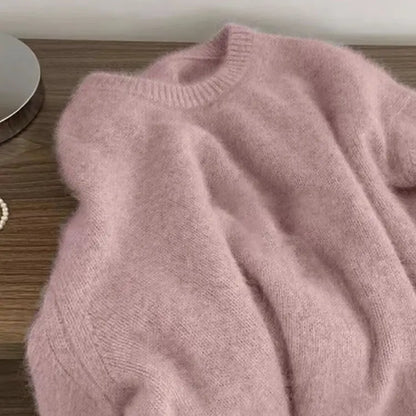 Women's Cozy Crew-Neck Long-Sleeve Soft-Knit Sweater