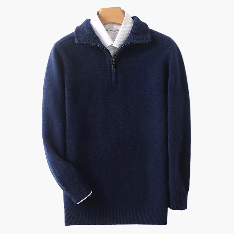 Men's Half-Zip Sweater – Classic, Versatile, Everyday & Office