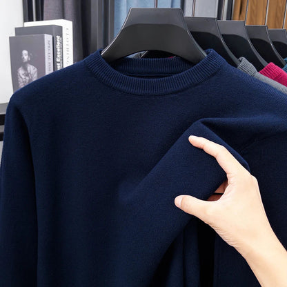 Unisex long-sleeve crew-neck sweater in various colors