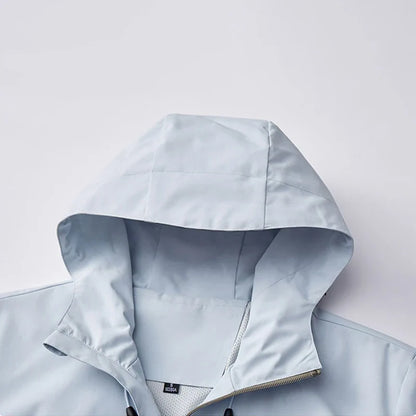 Unisex Kapuzenjacke Outdoor Wasserdicht mit Reißverschlusstaschen