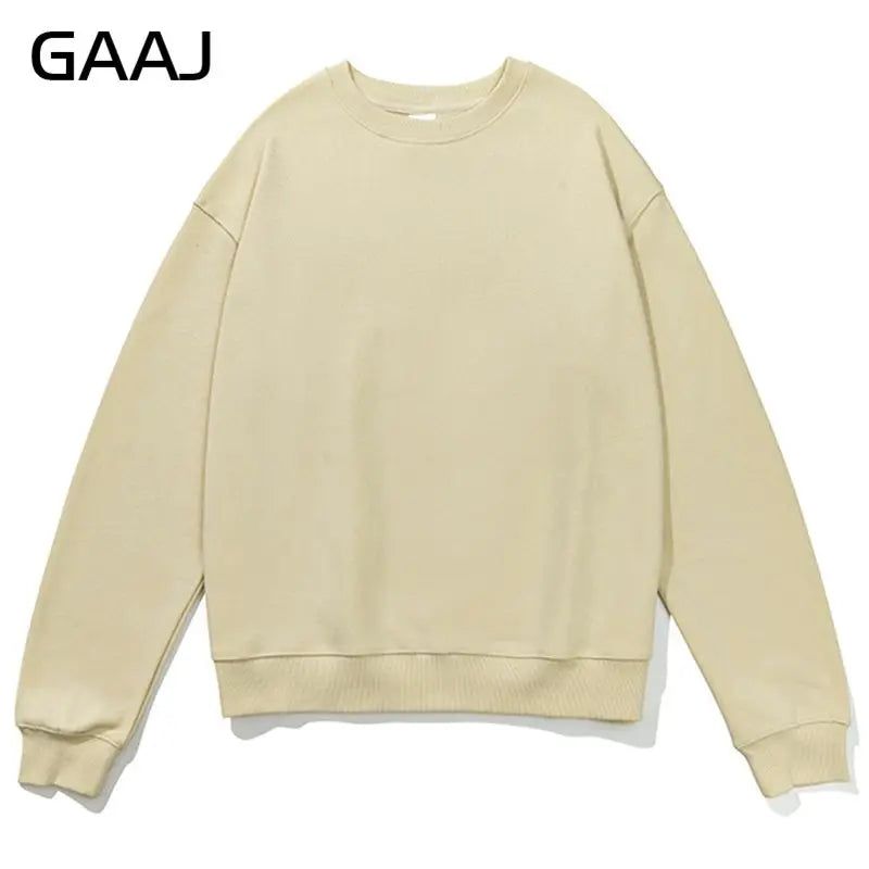 Unisex long-sleeve crew-neck sweatshirt, casual sweater