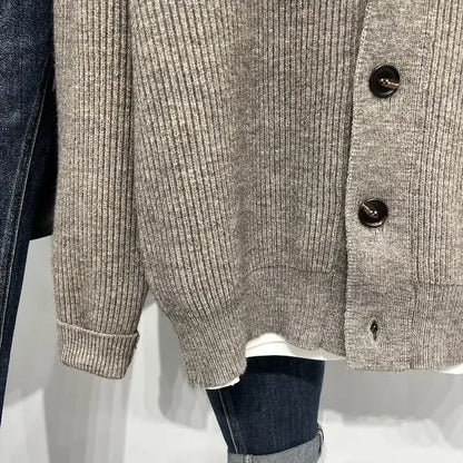 Herren Strickjacke im Freizeit-Stil – Lässiger Cardigan für Alltag und Büro