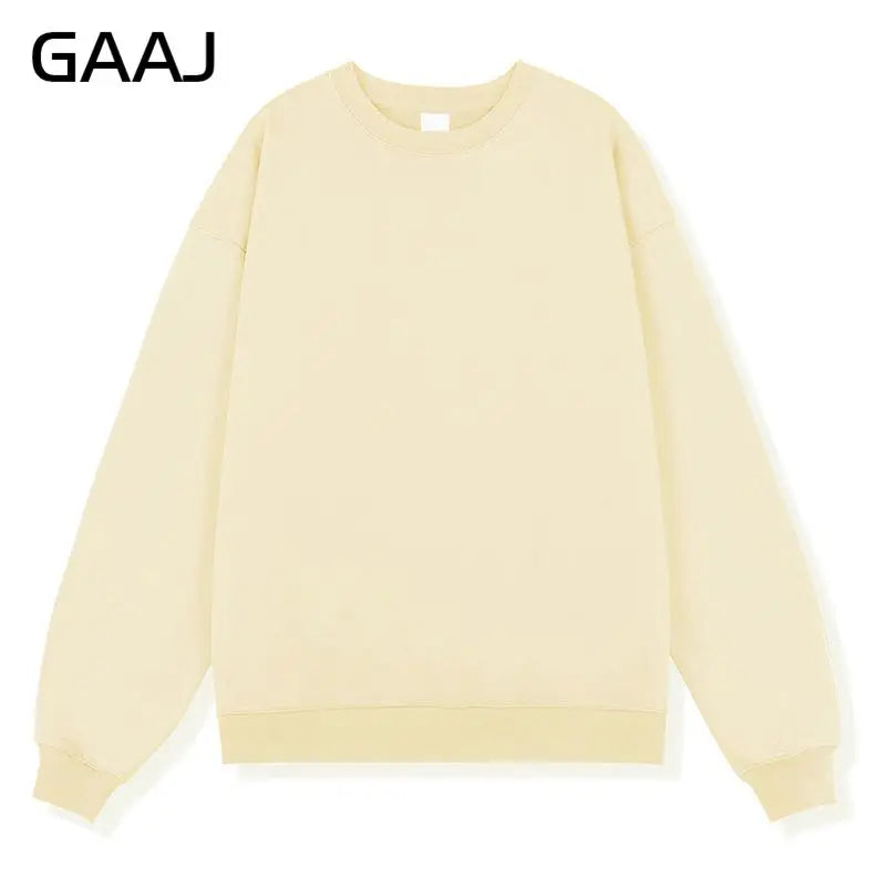 Unisex long-sleeve crew-neck sweatshirt, casual sweater
