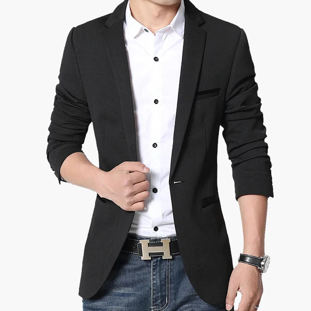 Men's Blazer Modern Slim Fit Business Casual Jacket