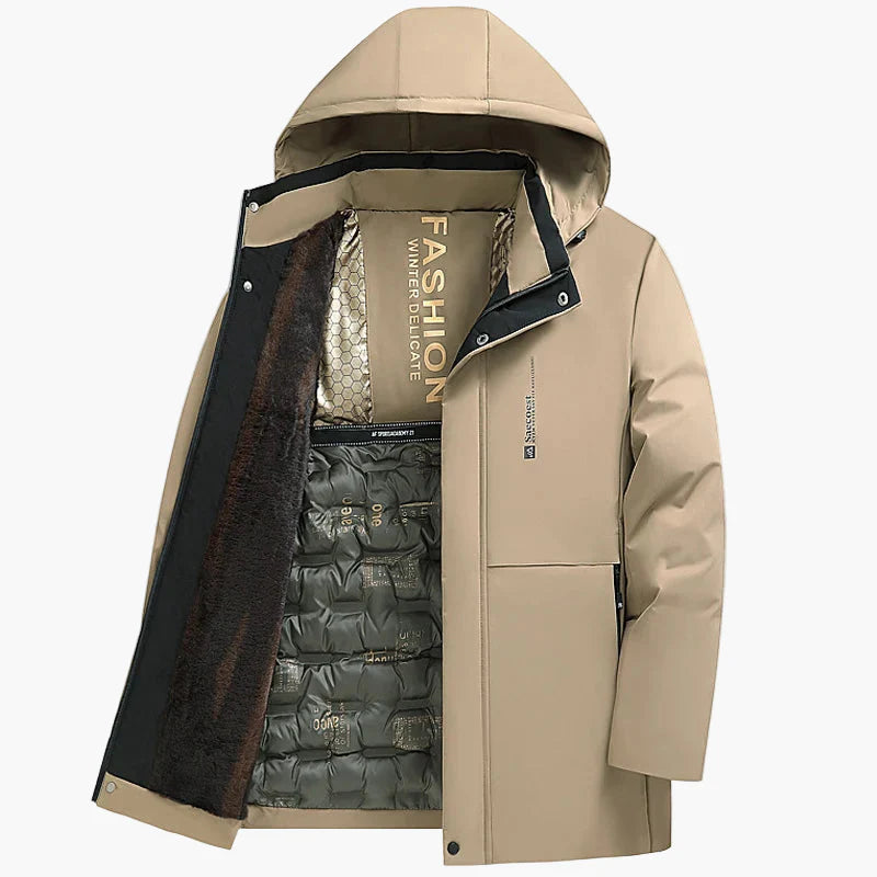 Herren Winterjacke mit Kapuze – Modischer, Winddichter Parka für Outdoor und Alltag