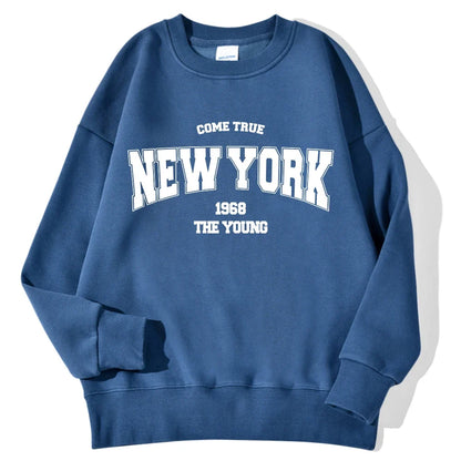 Unisex Sweatshirt Rundhals mit Print – Diverse Farben
