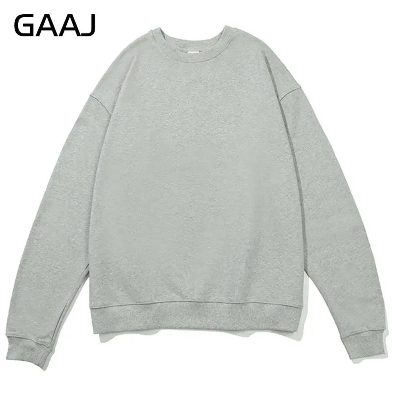 Unisex long-sleeve crew-neck sweatshirt, casual sweater