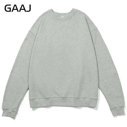 Unisex long-sleeve crew-neck sweatshirt, casual sweater