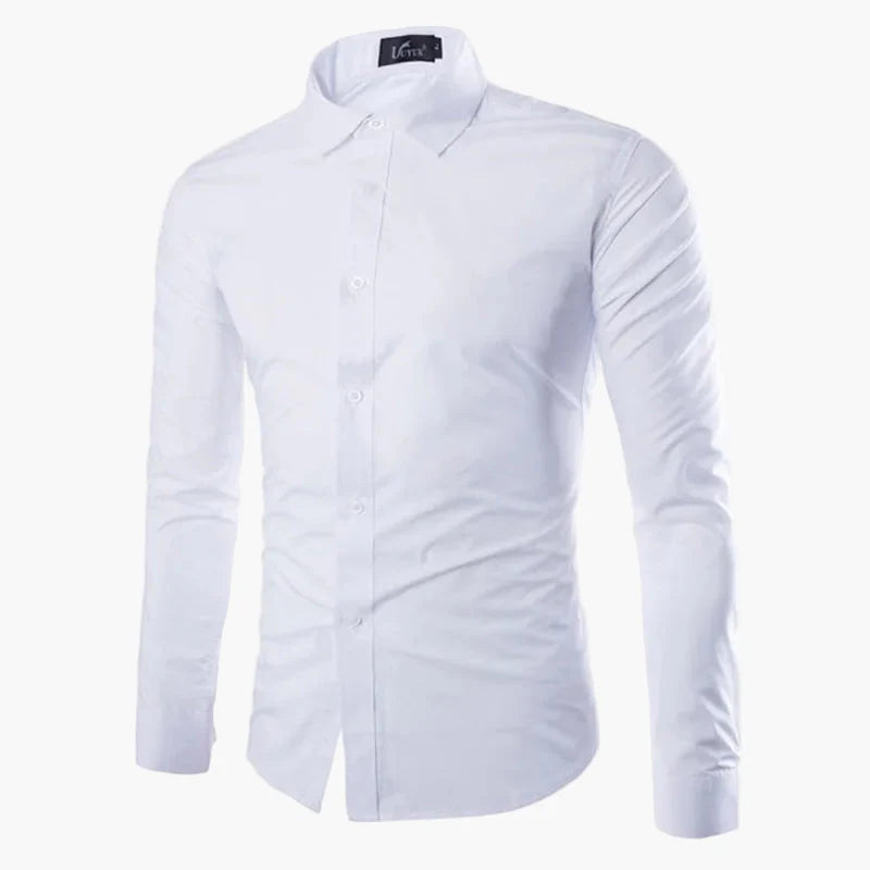 Men's Slim Fit Long Sleeve Business Casual Shirt – Modern Stylish Shirt for Office and Everyday Wear
