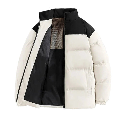 Men's Winter Quilted Jacket Modern Streetwear Transitional Jacket Outdoor