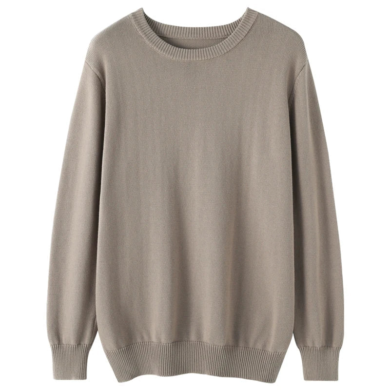 Men's crew-neck pullover knit pullover in various colors