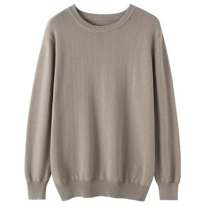 Men's crew-neck pullover knit pullover in various colors