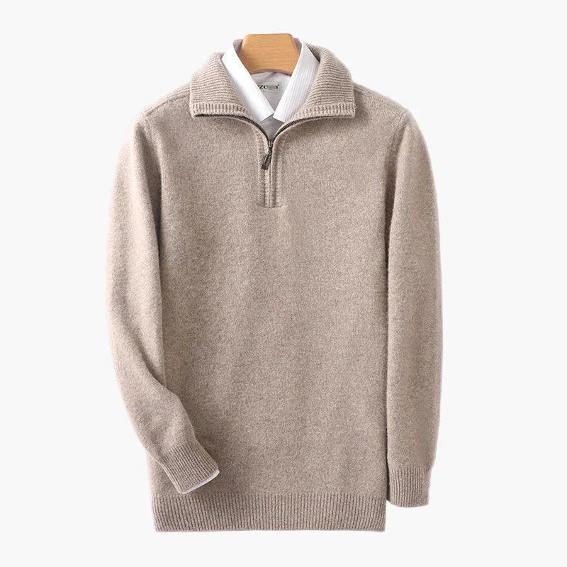 Men's Half-Zip Sweater – Classic, Versatile, Everyday & Office