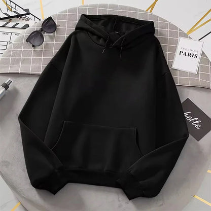 Unisex oversized hooded sweatshirt with kangaroo pocket