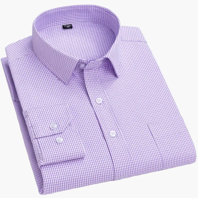 Men's Business Shirt with Stripes – Classic Style for Office & Everyday Use