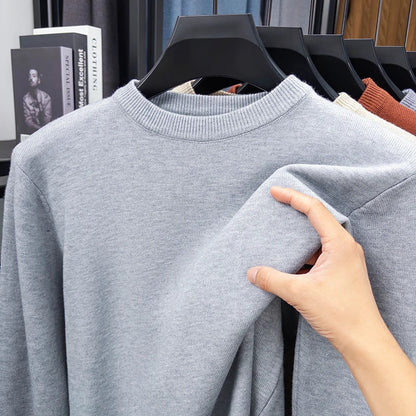 Unisex long-sleeve crew-neck sweater in various colors