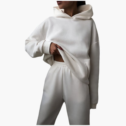 Women's Oversize Jogging Suit Set Hoodie & Jogging Pants – Comfortable Casual Look for Home and On the Go