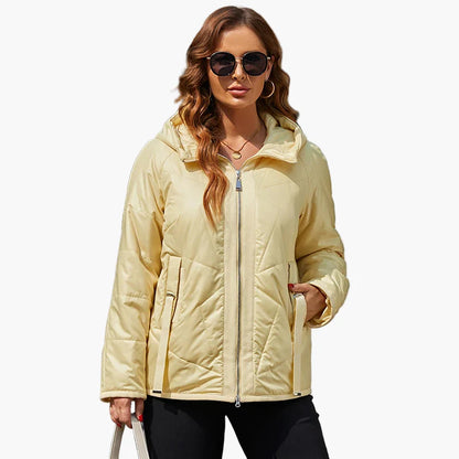 Women's quilted jacket transitional jacket modern casual