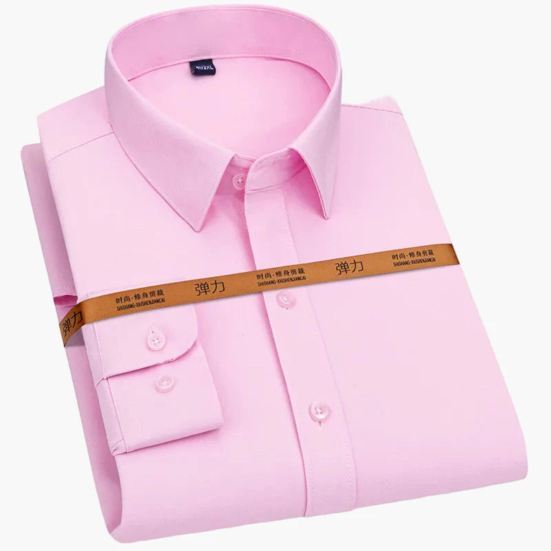 Men's Business Casual Shirt Slim Fit – Elegant Long Sleeve Shirt for Office & Everyday Use