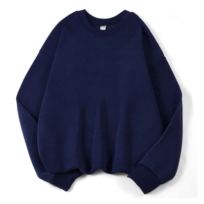 Oversized Sweatshirt Rundhals Langarm Pullover Damen Freizeit
