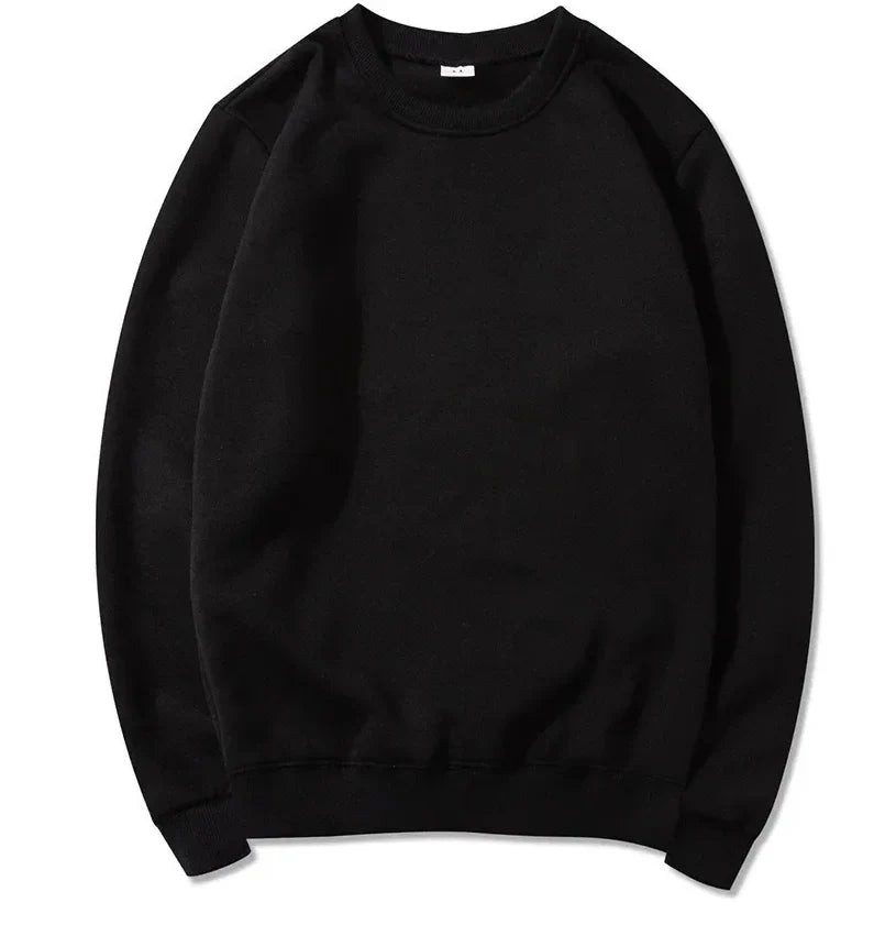 Unisex long-sleeve crew-neck sweatshirt, casual sweater