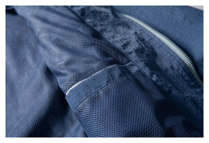 Unisex Leichte Kapuzenjacke Windbreaker mit Reißverschlusstasche