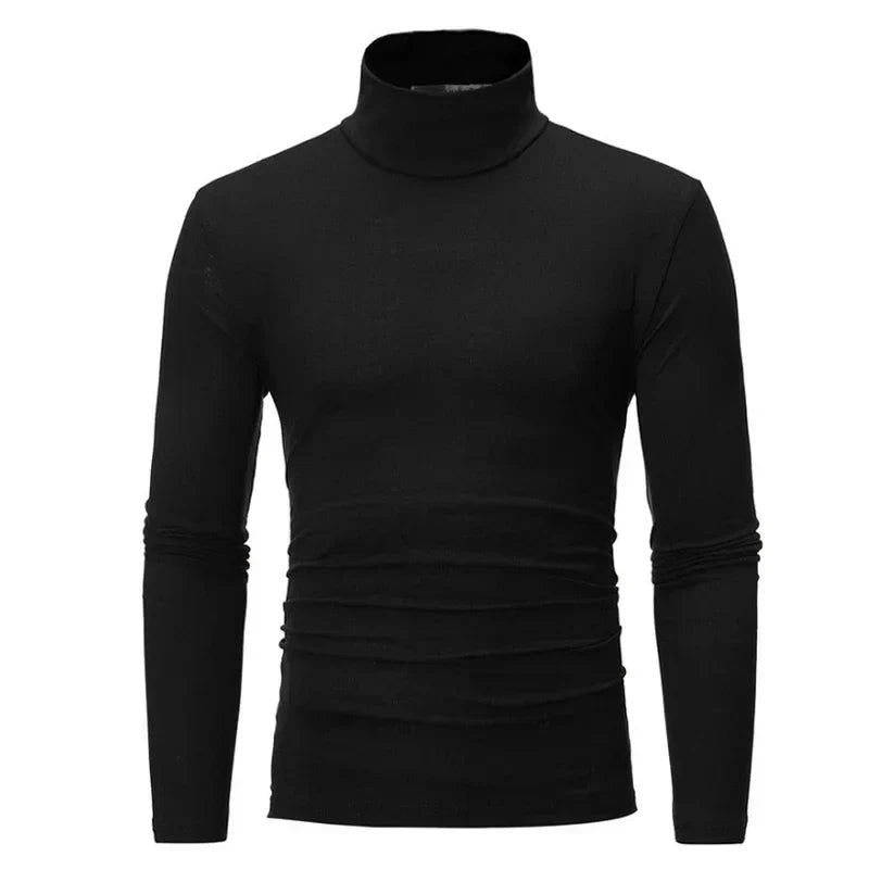 Men's turtleneck sweater long sleeve slim fit