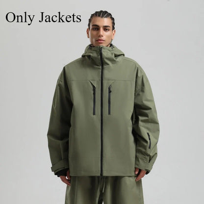 Unisex Winterjacke mit Kapuze für Outdoor und Ski – Mehrere Farben