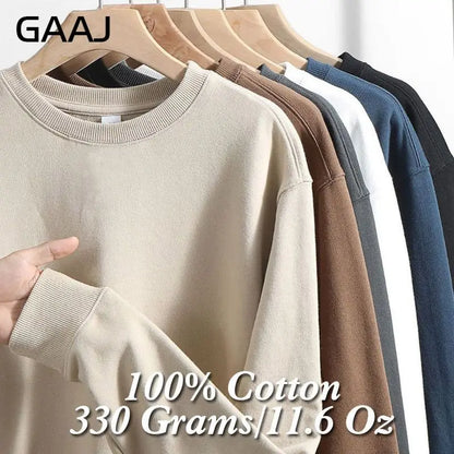 Unisex long-sleeve crew-neck sweatshirt, casual sweater