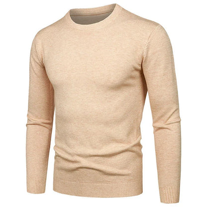 Herren Pullover Rundhalsausschnitt Feinstrick Basic