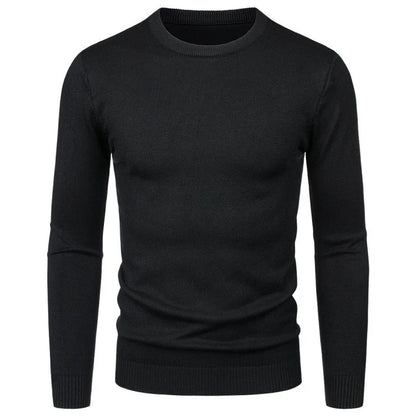 Herren Pullover Rundhalsausschnitt Feinstrick Basic