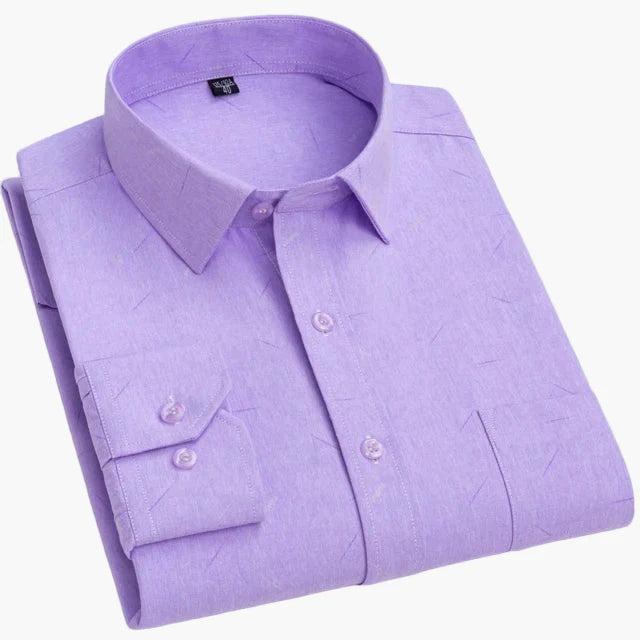 Men's Business Shirt with Stripes – Classic Style for Office & Everyday Use