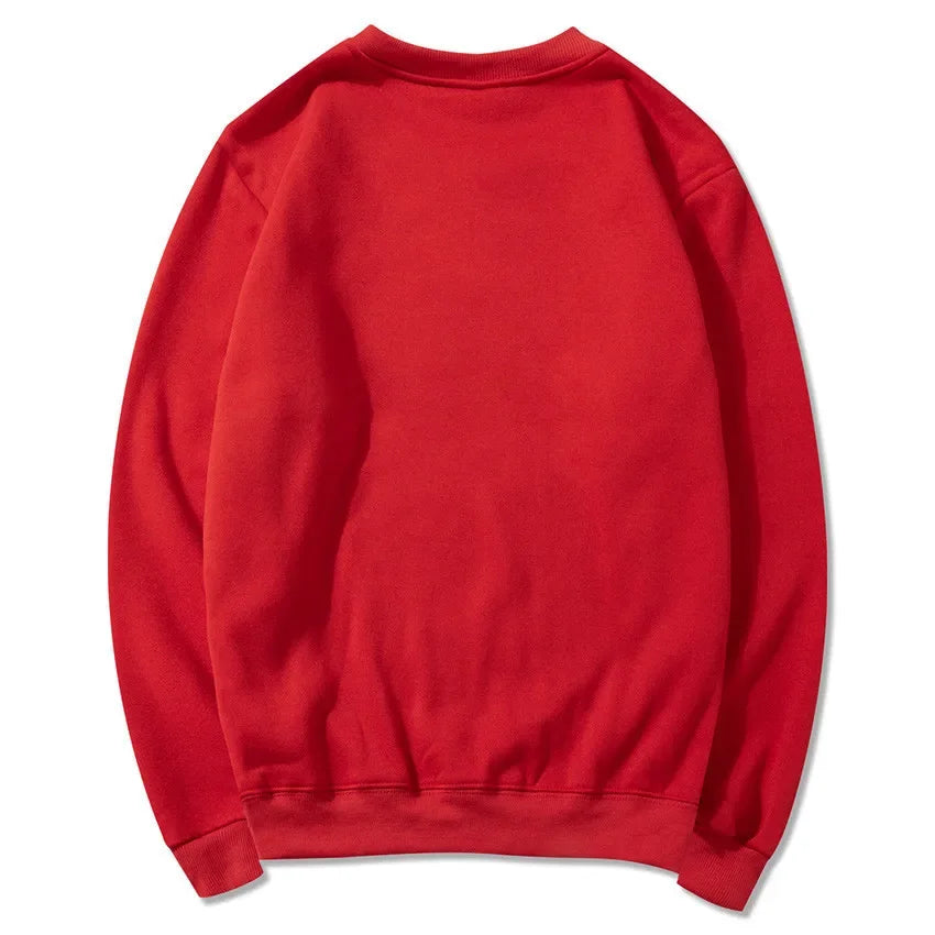 Unisex long-sleeve crew-neck sweatshirt, casual sweater
