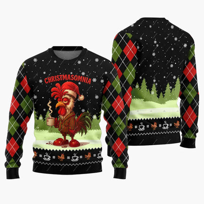 Herren Lustiger Ugly Christmas Sweater Jingle Balls Weihnachts-Pullover – Humorvoller Festlicher Party Pullover