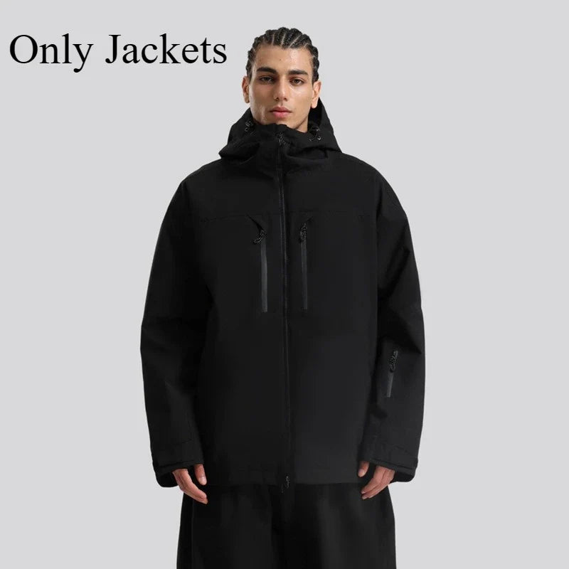 Unisex Winterjacke mit Kapuze für Outdoor und Ski – Mehrere Farben
