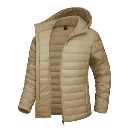 Damen Steppjacke mit Kapuze, Reißverschluss, Gelb