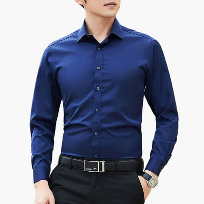 Men's Business Shirt – Classic Long Sleeve Shirt, Elegant for Office & Everyday Use