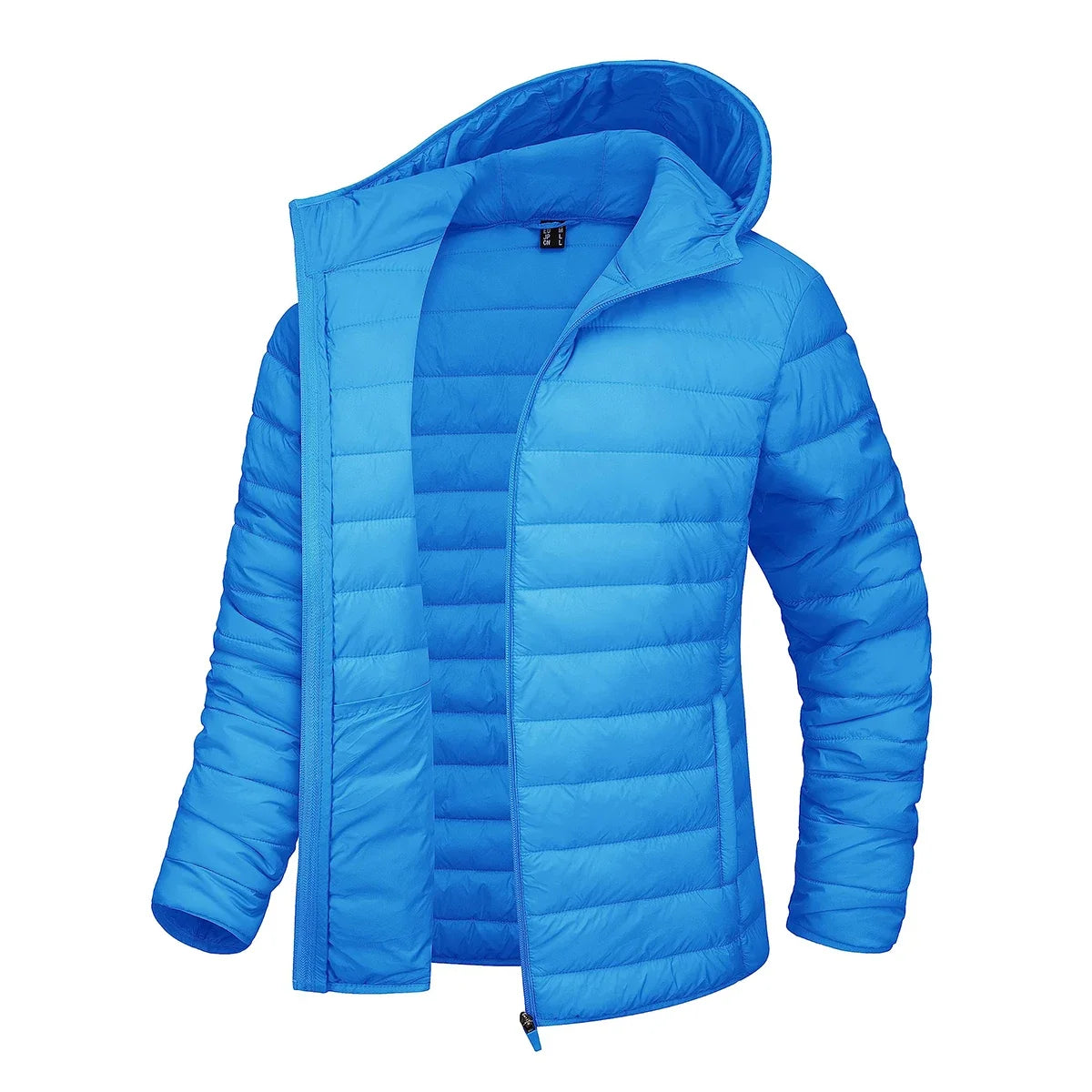 Damen Steppjacke mit Kapuze, Reißverschluss, Gelb